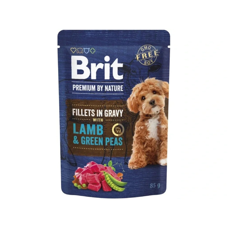 Brit Premium by Nature Adult Gravy Lamb/Green Peas - 85g