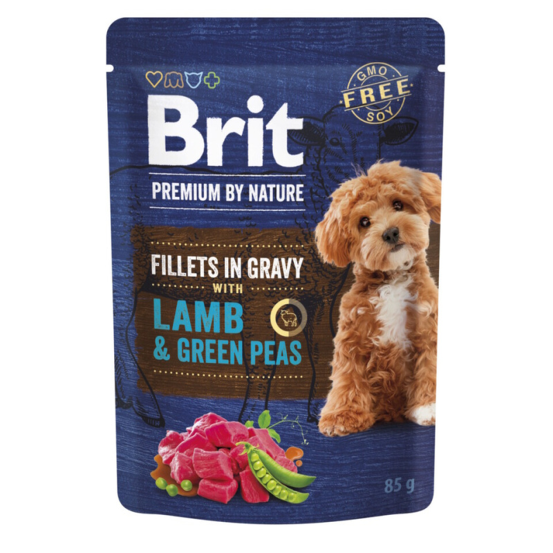 Brit Premium by Nature Adult Gravy Lamb/Green Peas - 85g