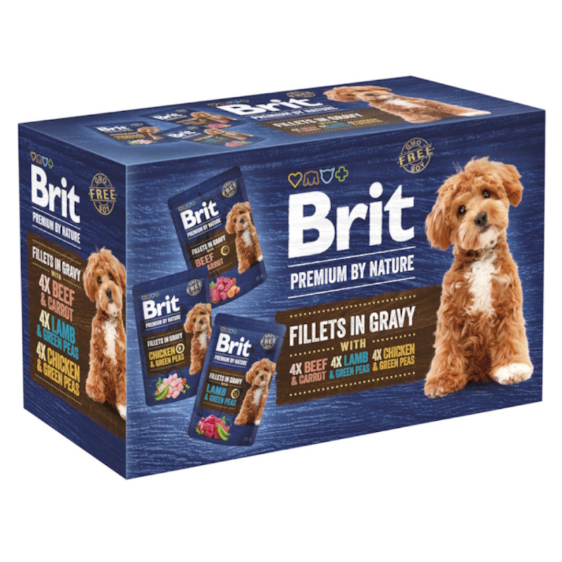 Brit Premium Dog Fillets Gravy Multipack 1020g