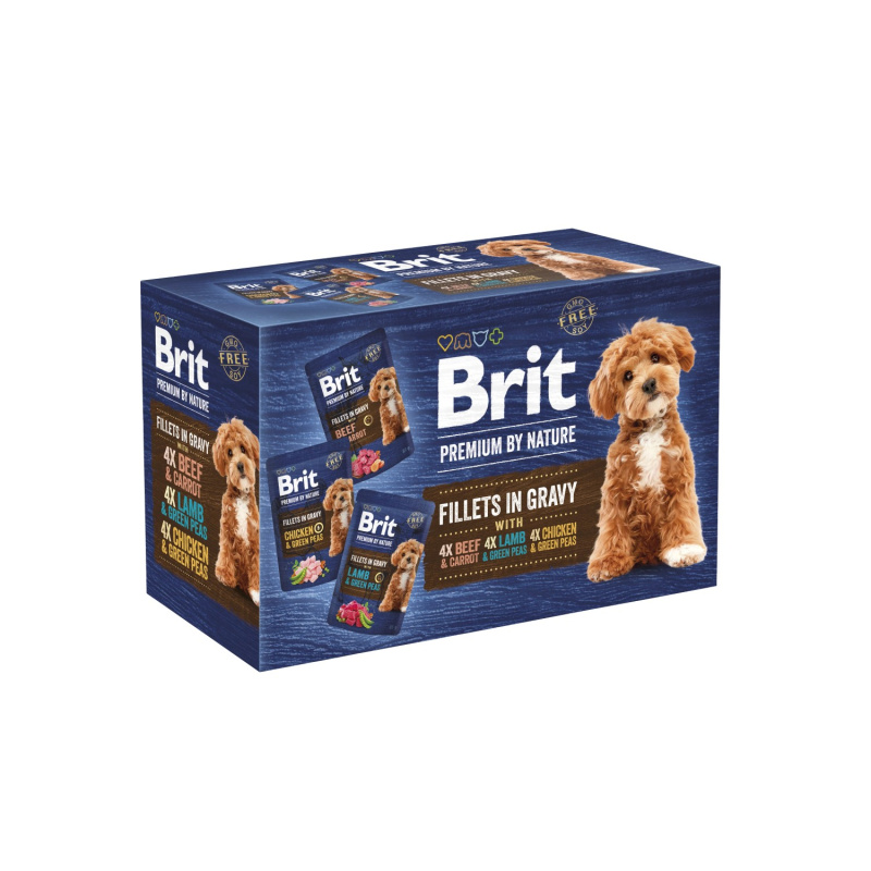 Brit Premium Dog Fillets Gravy Multipack 1020g
