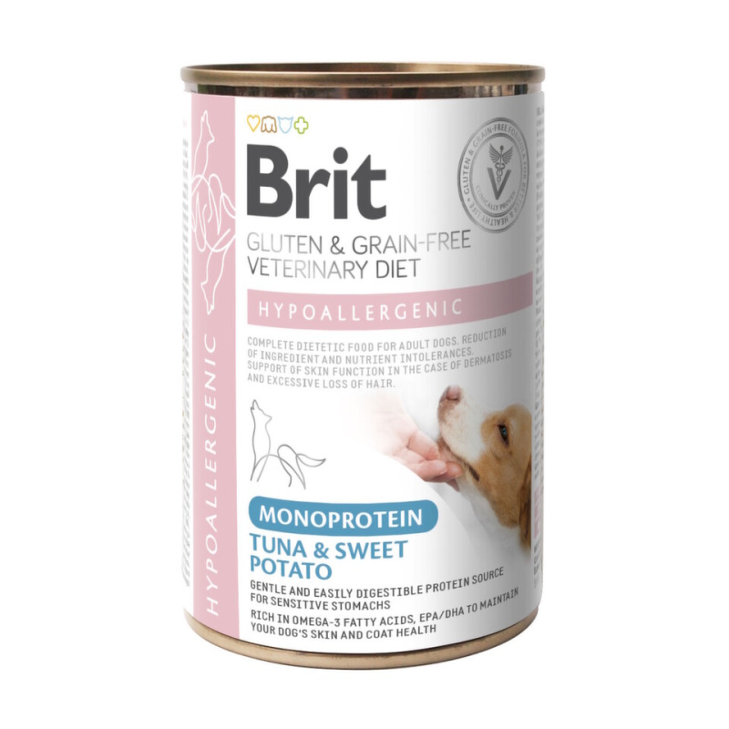 BRIT Veterinary Diet GF Mono Protein Hypoallergenic Tuna pro psy 400 g