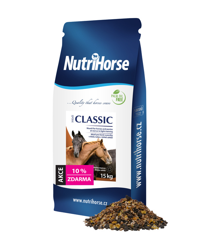 NutriHorse Classic 15 kg + 10 % ZDARMA 16,5 kg
