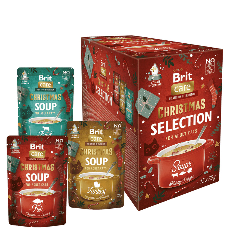 Brit Care Cat Christmas Soups Multipack 15 x 75g