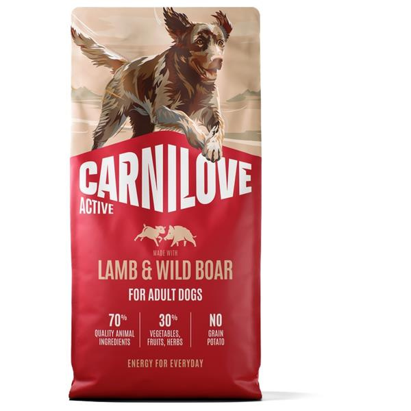 Carnilove Dog Active Dry Lamb&Wild Boar Adult AB 12kg