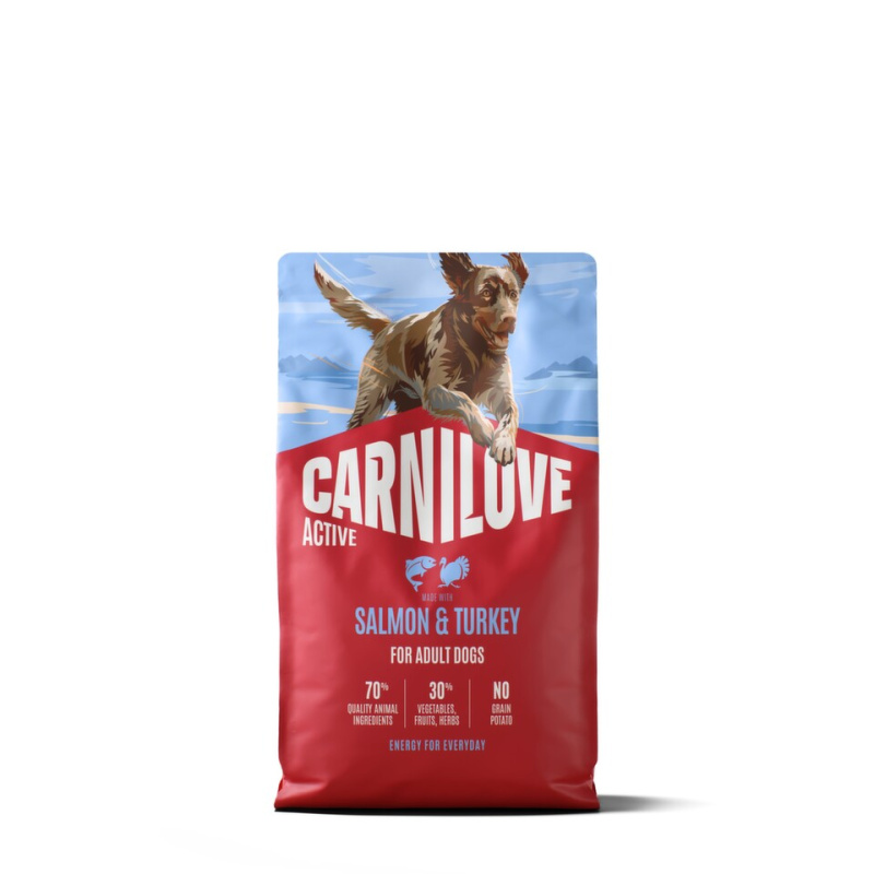 Carnilove Dog Active Dry Salmon&Turkey Adult AB 4kg