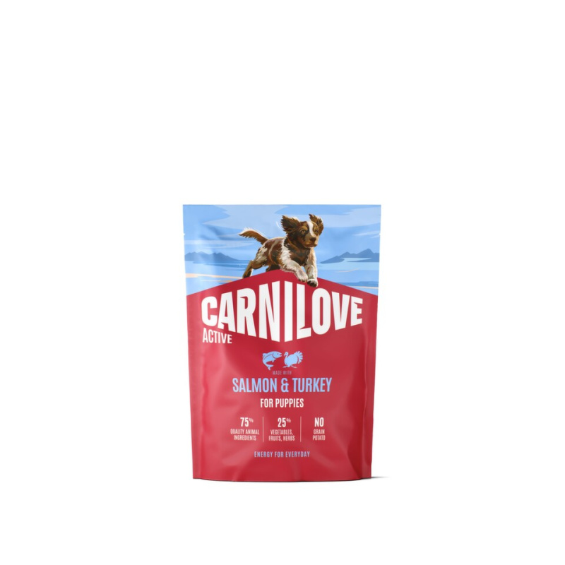 Carnilove Dog Active Dry Salmon&Turkey Puppies 1,5kg