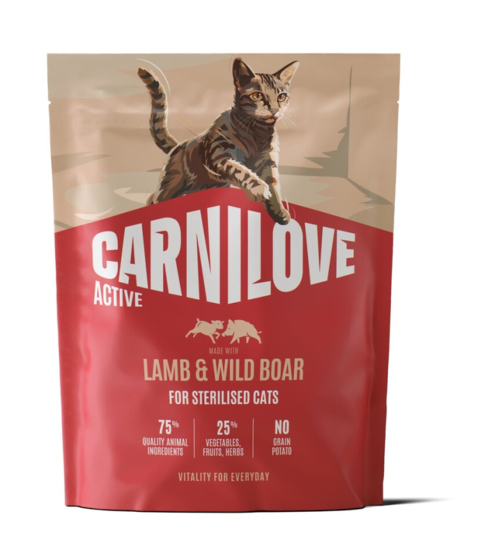 Carnilove Cat Active Dry Lamb& Wild Steril.Ad.AB400g