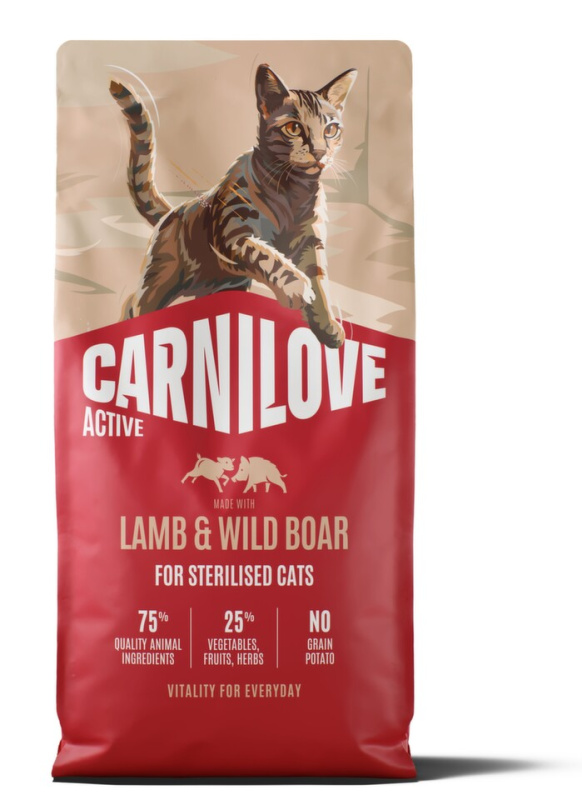 Carnilove Cat Active Dry Lamb& Wild Steril.Ad.AB 6kg