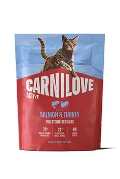 Carnilove Cat Active Dry Salmo&Turkey Steril.Ad.AB400g