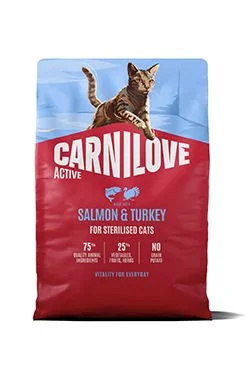 Carnilove Cat Active Dry Salmon&Turkey Steril.Ad.AB2kg