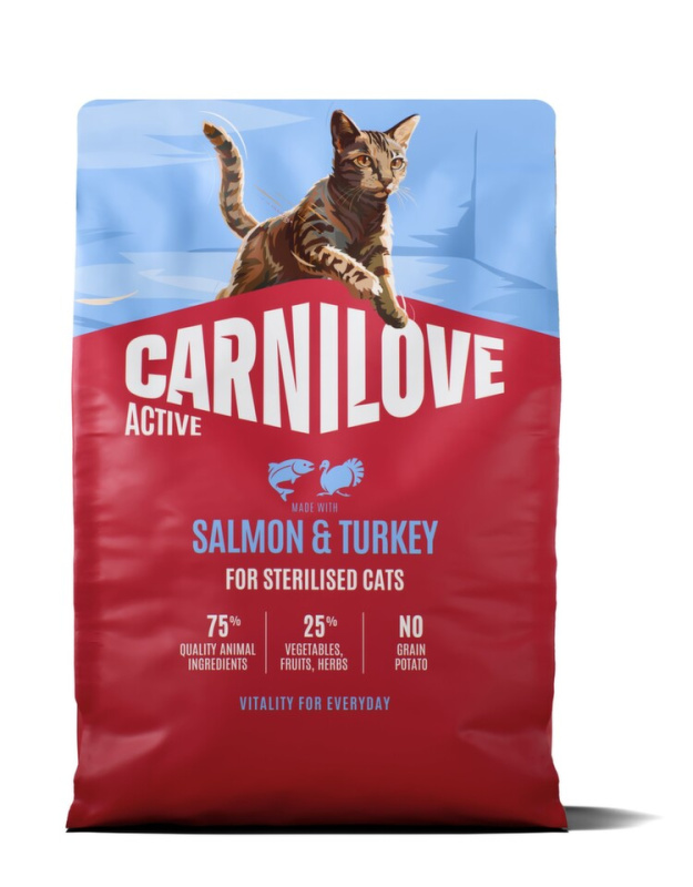 Carnilove Cat Active Dry Salmon&Turkey Steril.Ad.AB2kg