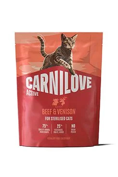 Carnilove Cat Active Dry Beef&Venis.Steril.Ad.AB400g