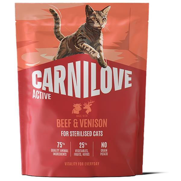 Carnilove Cat Active Dry Beef&Venis.Steril.Ad.AB400g