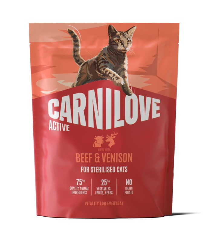 Carnilove Cat Active Dry Beef&Venis.Steril.Ad.AB400g