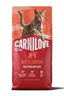 Carnilove Cat Active Dry Beef&Venis.Steril.Ad.AB6kg