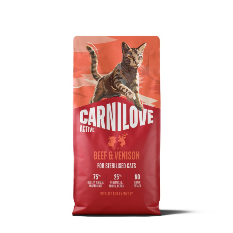 Carnilove Cat Active Dry Beef&Venis.Steril.Ad.AB6kg