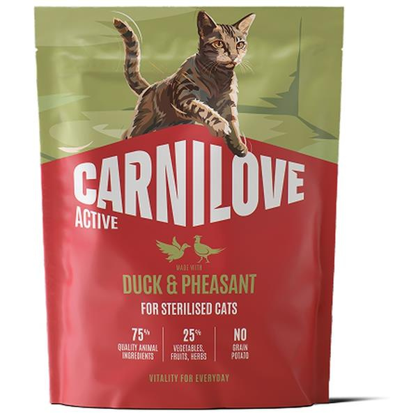 Carnilove Cat Active Dry Duck&Pheas.Steril.Ad.AB 400g