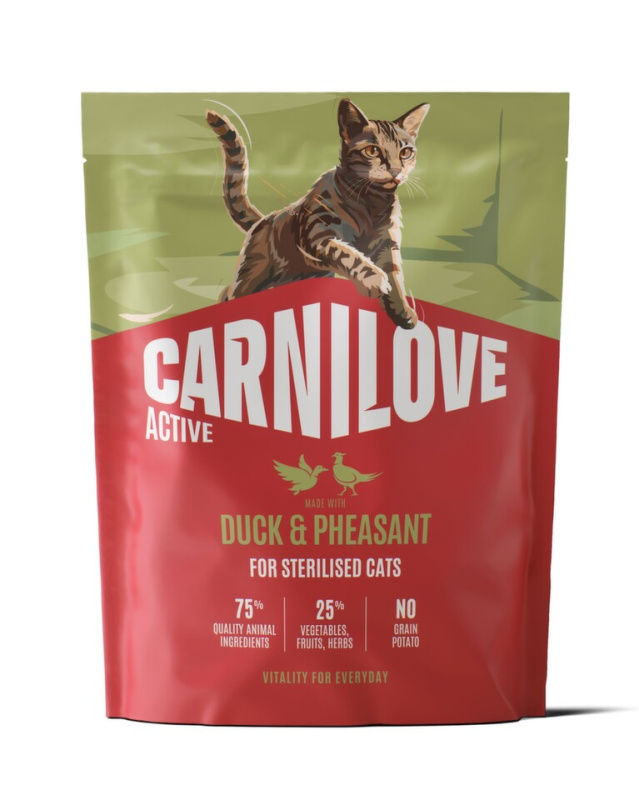Carnilove Cat Active Dry Duck&Pheas.Steril.Ad.AB 400g
