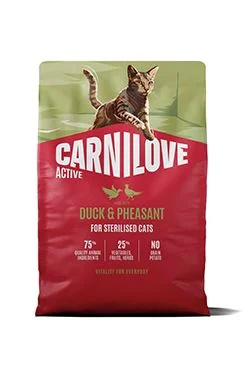 Carnilove Cat Active Dry Duck&Pheas.Steril.Ad.AB 2kg