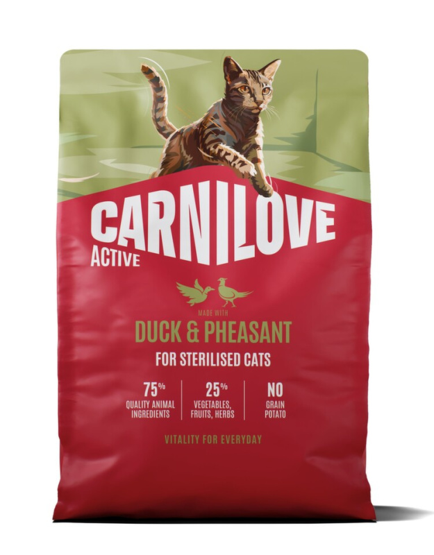 Carnilove Cat Active Dry Duck&Pheas.Steril.Ad.AB 2kg