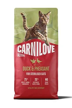Carnilove Cat Active Dry Duck&Pheas.Steril.Ad.AB 6kg