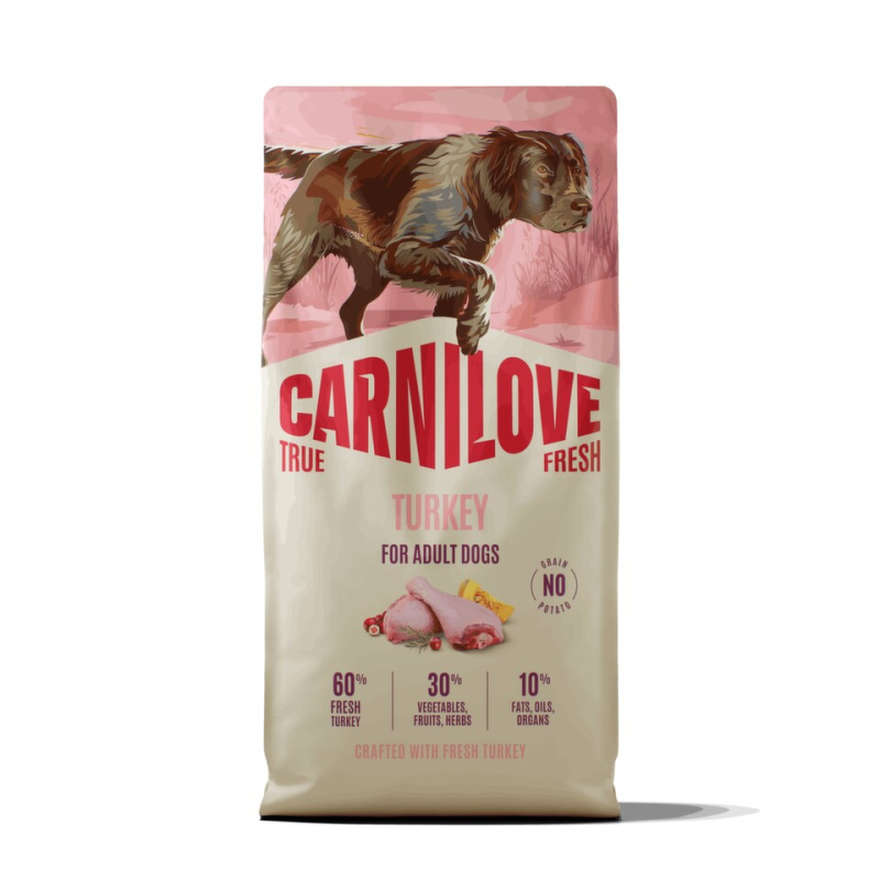 Carnilove True Fresh - granule pro psy Carnilove Dog True Fresh Dry Turkey Adult AllBree 12kg