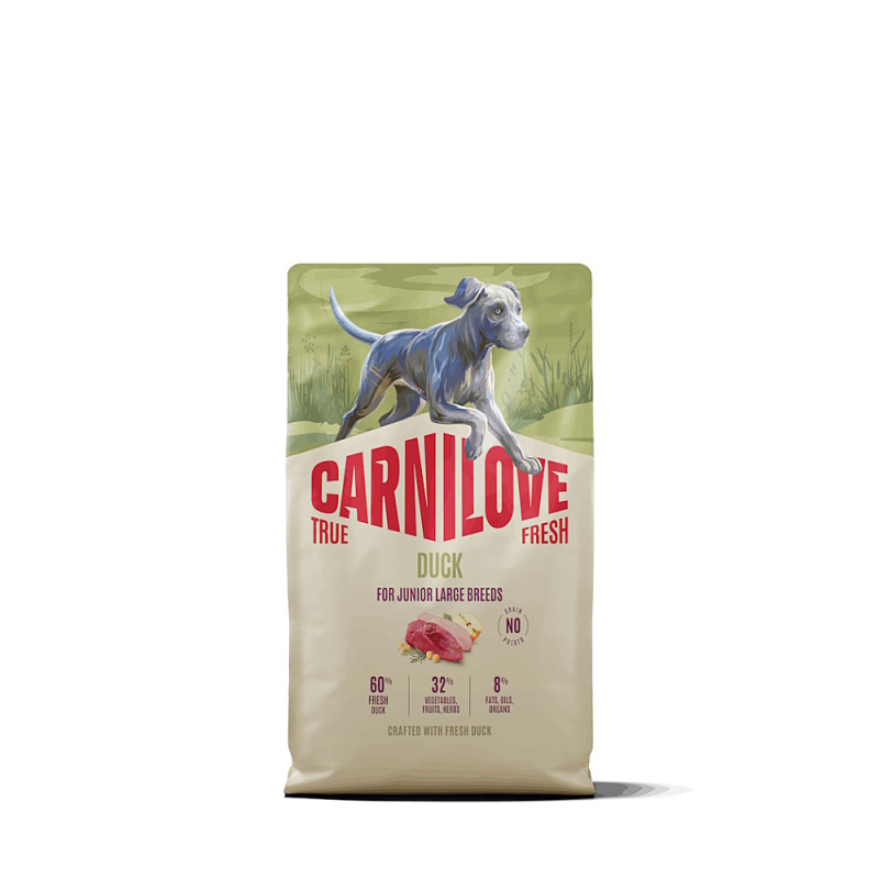 Carnilove True Fresh - granule pro psy Carnilove Dog True Fresh Dry Duck Junior LB 4kg