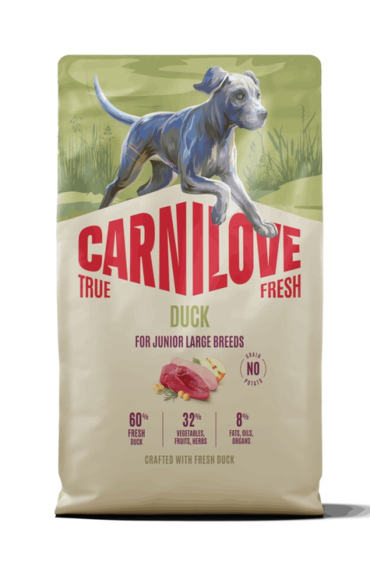 Carnilove True Fresh - granule pro psy Carnilove Dog True Fresh Dry Duck Junior LB 4kg