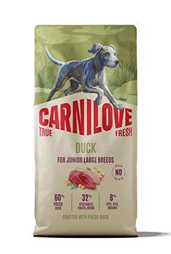 Carnilove True Fresh - granule pro psy Carnilove Dog True Fresh Dry Duck Junior LB 12kg