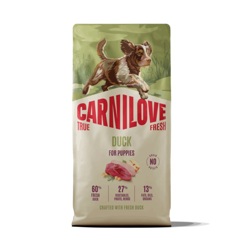 Carnilove True Fresh - granule pro psy Carnilove Dog True Fresh Dry Duck Puppies 12kg