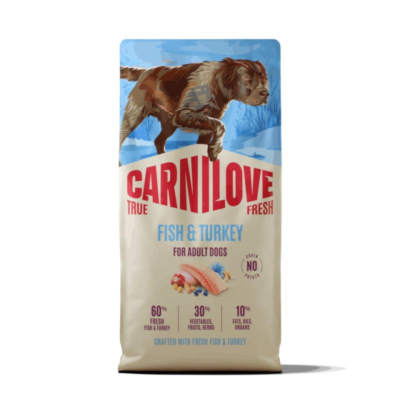 Carnilove True Fresh - granule pro psy Carnilove Dog True Fresh Dry Fish&Turkey Adult AB 12kg
