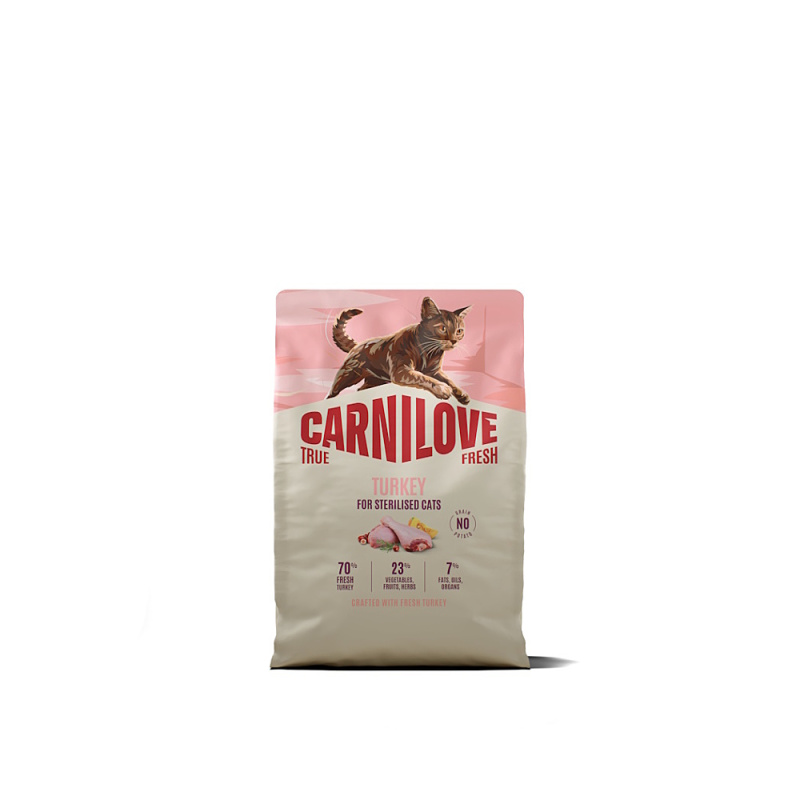 Carnilove True Fresh - granule pro kočky Carnilove Cat True Fresh Dry Turkey Steril.Ad.AB 2kg