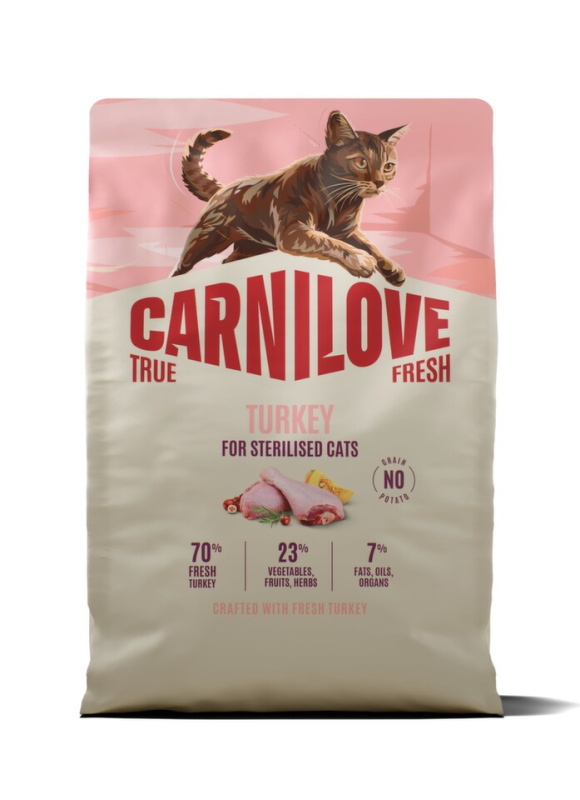 Carnilove True Fresh - granule pro kočky Carnilove Cat True Fresh Dry Turkey Steril.Ad.AB 2kg