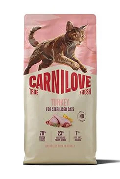 Carnilove True Fresh - granule pro kočky Carnilove Cat True Fresh Dry Turkey Steril.Ad.AB 6kg