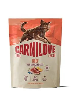 Carnilove True Fresh - granule pro kočky Carnilove Cat True Fresh Dry Beef Steril. Ad.AB 400g