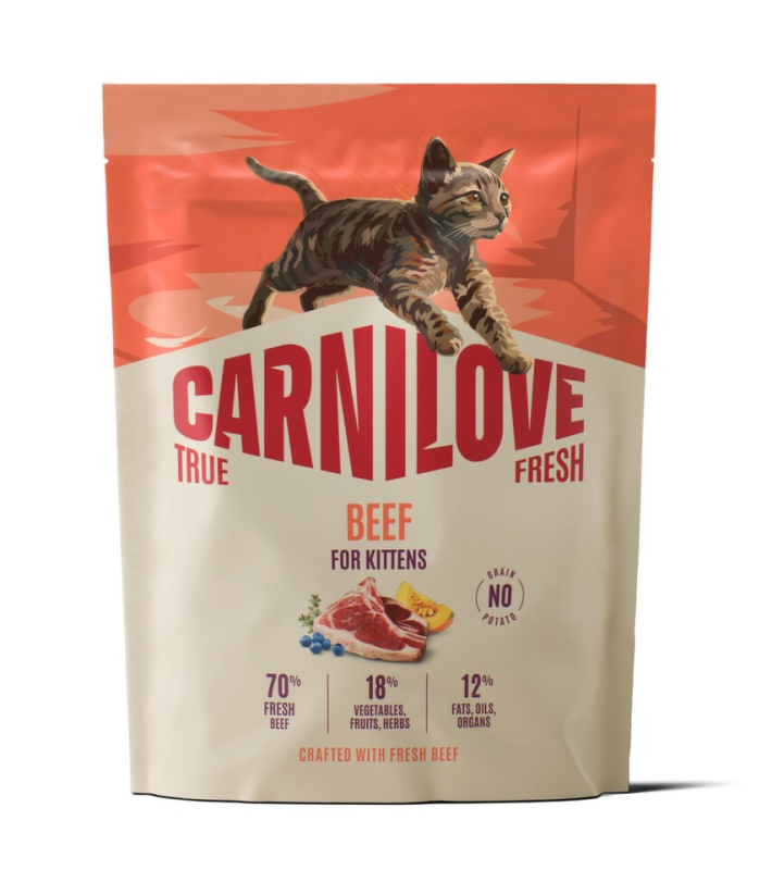 Carnilove True Fresh - granule pro kočky Carnilove Cat True Fresh Dry Beef Kittens 400g