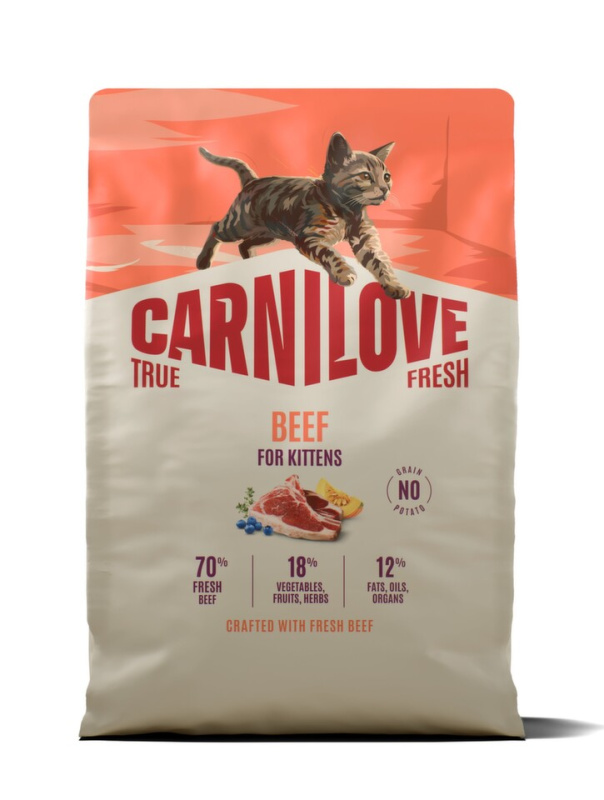 Carnilove True Fresh - granule pro kočky Carnilove Cat True Fresh Dry Beef Kittens 2kg