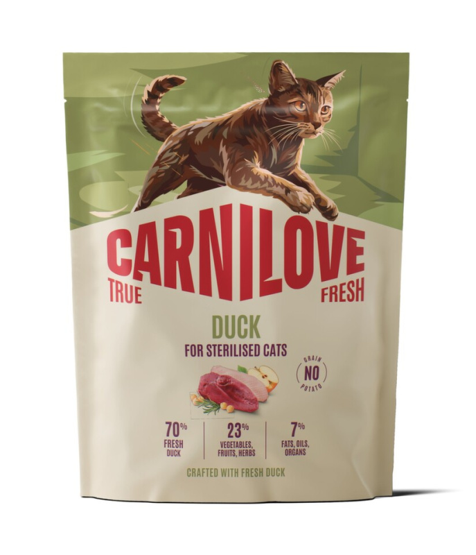 Carnilove True Fresh - granule pro kočky Carnilove Cat True Fresh Dry Duck Steril. Ad.AB 400g
