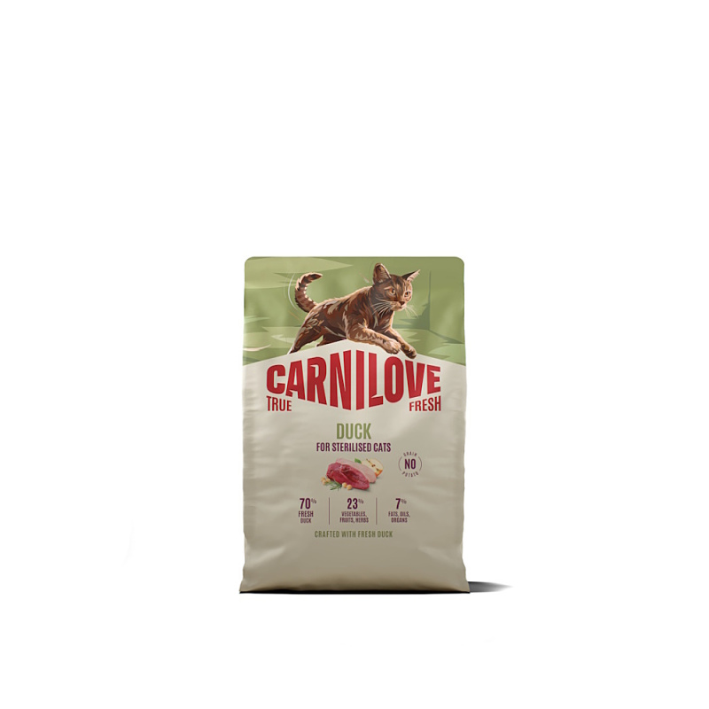 Carnilove True Fresh - granule pro kočky Carnilove Cat True Fresh Dry Duck Steril. Ad.AB 2kg