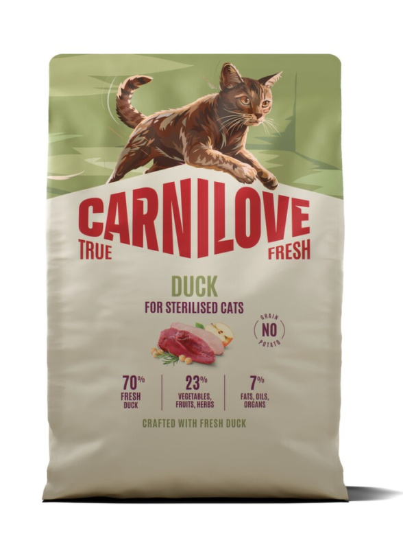 Carnilove True Fresh - granule pro kočky Carnilove Cat True Fresh Dry Duck Steril. Ad.AB 2kg
