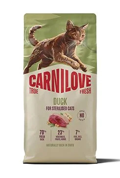 Carnilove True Fresh - granule pro kočky Carnilove Cat True Fresh Dry Duck Steril. Ad.AB 6kg