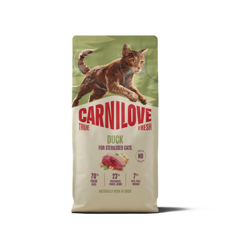 Carnilove True Fresh - granule pro kočky Carnilove Cat True Fresh Dry Duck Steril. Ad.AB 6kg