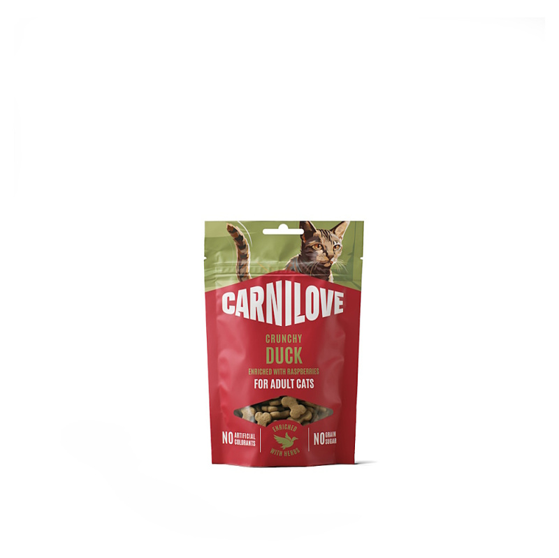 Carnilove Cat CRUNCHY Snack Duck+Raspberries  50g