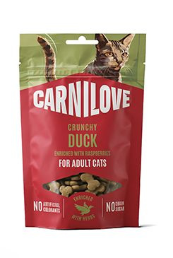 Carnilove Cat CRUNCHY Snack Duck+Raspberries  50g