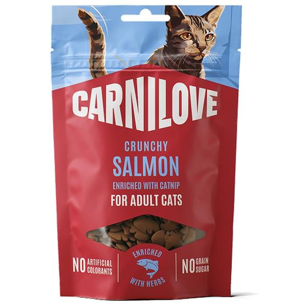 Carnilove Cat CRUNCHY Snack Salmon+Catnip  50g