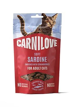 Carnilove Cat SOFT Snack Sardine+Strawberry  50g