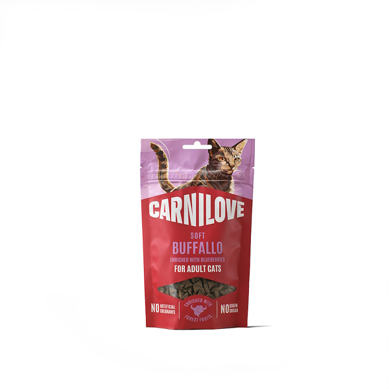 Carnilove Cat SOFT Snack Buffallo+Blueberries  50g
