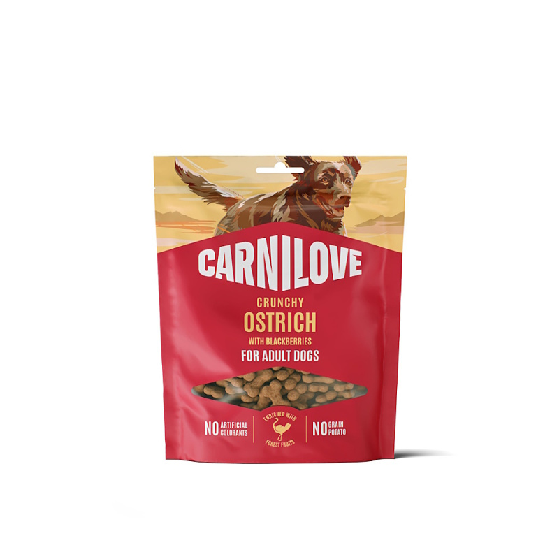 Carnilove Crunchy Snack 200g - Ostrich/Blackberries