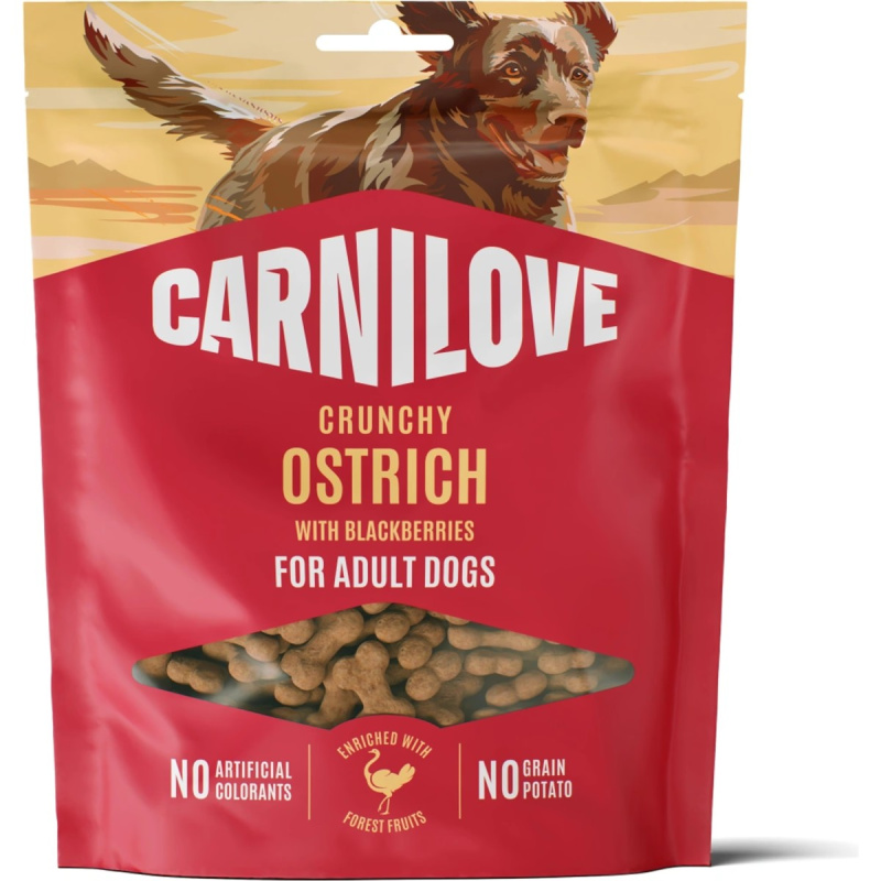 Carnilove Crunchy Snack 200g - Ostrich/Blackberries