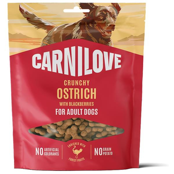 Carnilove Crunchy Snack 200g - Ostrich/Blackberries